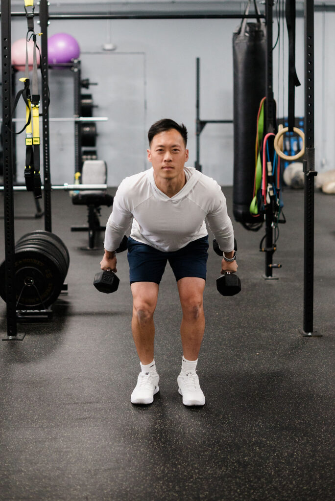 Dumbbell Swing Press
